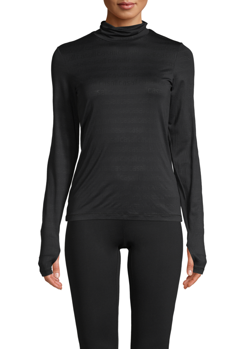 Logo Turtleneck – Black